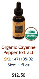 organic cayenne extract 1oz