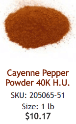 40k Cayenne Pepper 1lb