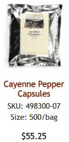 500 cayenne capsules